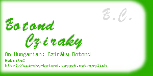 botond cziraky business card